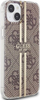 Kapak telefoni Guess IML 4G Gold Stripe për iPhone 15 Plus / 14 Plus, kafe
