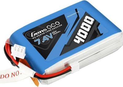 Bateri Li Po Gens Ace G2S4000 EH, 2S 7.4V, 4000mAh, JST EHR