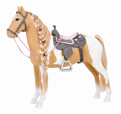 Kali lodër Our Generation Horse BD38030Z, 20\", bezhë me të bardhë