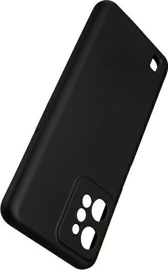 Mbrojtëse telefoni Beline Silicone për Realme C31, silikon fleksibël, skaje të ngritura, e zezë