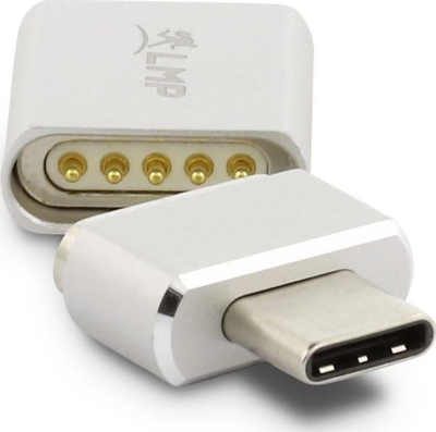 Përshtatës magnetik USB C LMP Magnetic Safety Adapter, 100W, USB C F në USB C M, argjend