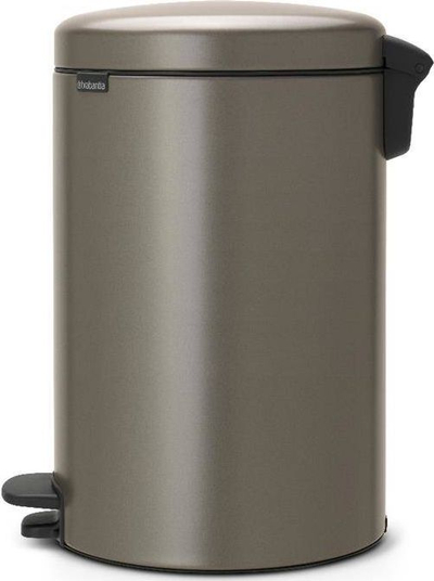 Kosh me pedale Brabantia NewIcon, 20L, çelik inox, gri platini