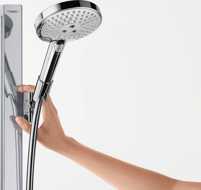 Set dushi Hansgrohe Raindance Select S 120 3jet EcoSmart, shufër 90 cm, 9 l/min, krom