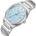 Ora dore Lee Cooper LC08288.300, analoge, rrip metalik, argjend