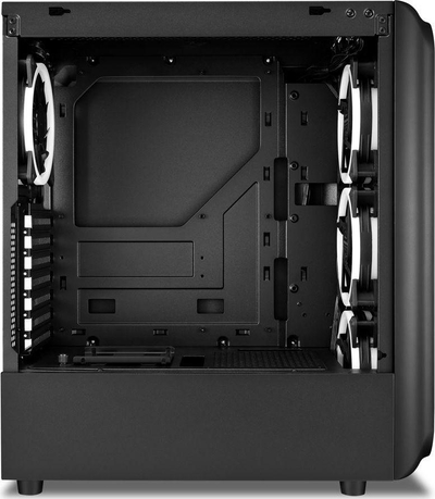 Kasë Sharkoon TK5M RGB, e zezë