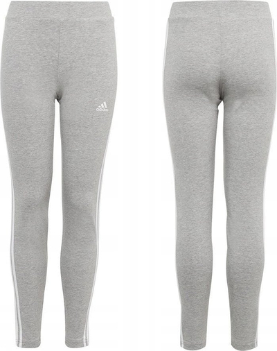 Панталони adidas 3 Stripes TIG IC3624 за девојчиња, тесни, сиви
