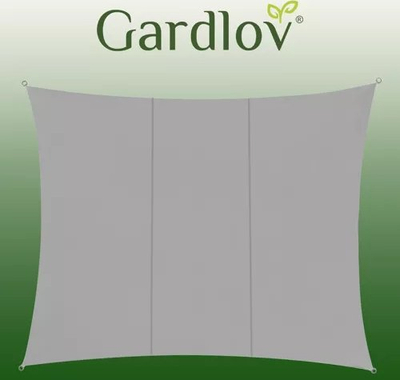 Tendë dielli Gardlov Shade Sail 23143, 4x3 m, gri, që mban rrezet e diellit e UV