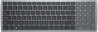 Tastierë Dell KB740, wireless RF, US Intl, e zezë dhe e hirtë