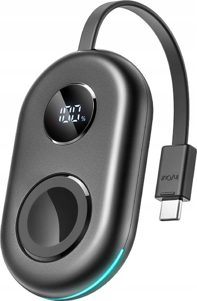 Karikues portativ Joyroom JR-W09 për Apple Watch, 2500mAh, USB-C, i zi
