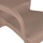 Karrige PP me këmbë alumini & rattan cappuccino 60×60×82 cm (HM5591.02)