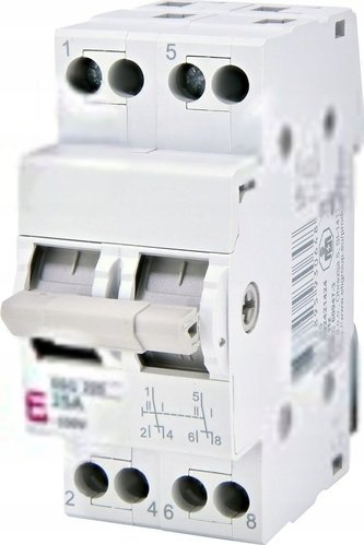 Çelës modular eti-polam I-0-II, 40A, 2 pole, gri