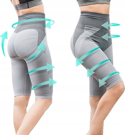 Pantallona modeluese InnovaGoods Tourmaline Slimming Shorts, për gra, të zeza