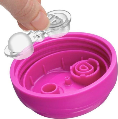 Gotë për kalamaj Chicco Luminous Cup, 266ml, 14m+, rozë