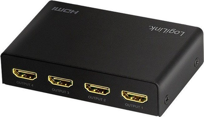 Splitter HDMI LogiLink HD0038, 1 me 4 porta, 4K 60Hz, i zi