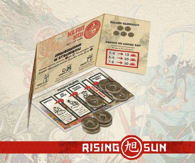 Lojë tavoline Rising Sun, strategji, mitologji japoneze, shumëngjyrëshe
