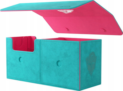 Kuti kartelash Gamegenic The Academic 133+ XL, mbajtëse aksesorësh, teal dhe rozë