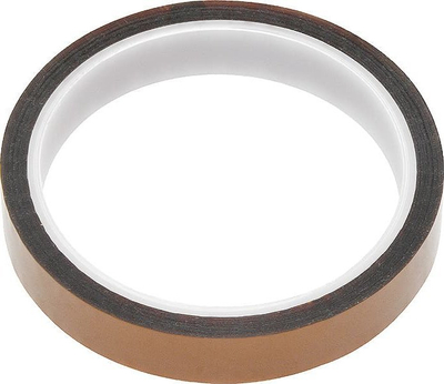 Shirit mbrojtës Kapton, 15mm x 33m, që i duron mirë temperaturat e larta, ngjyrë qelibari