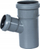 Nyje T PVC GLOBI Reducing 110x50, 67°, për kanalizim, gri