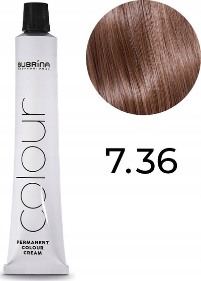 Bojë flokësh Subrina Professional Essential Color 7/36, 100ml, Bionde mesatare kafe e fortë