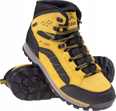 Këpucë malore Elbrus Ester Mid, me membranë ActivGuard, taban Vibram, të verdha me të zeza