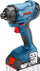 Vidhosëse goditëse Bosch GDR 180, 18V, me bateri, blu