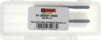 Çeqan fileti FANAR THREAD TAP M3, HSS, set 2 copë