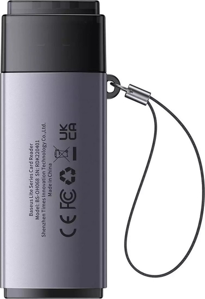 Lexues kartash Baseus Lite Series WKQX060013, USB, SD TF, gri