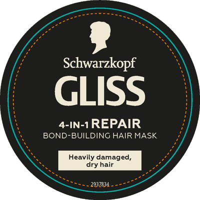 Maskë flokësh Schwarzkopf Professional Gliss Repair 4-in-1, për flokë shumë të dëmtuar dhe të thatë, 400ml