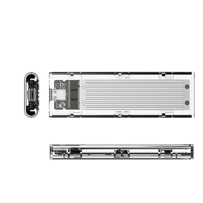 Kuti e jashtme për SSD Orico TCM2 C3, M.2 NVMe, USB C 10Gb/s, transparente