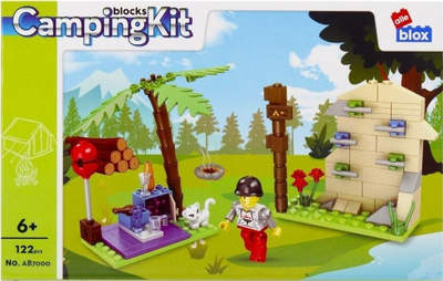 Blloqe ndërtimi ALLEBLOX Camping, set kreativ, me ngjyra nga të gjitha