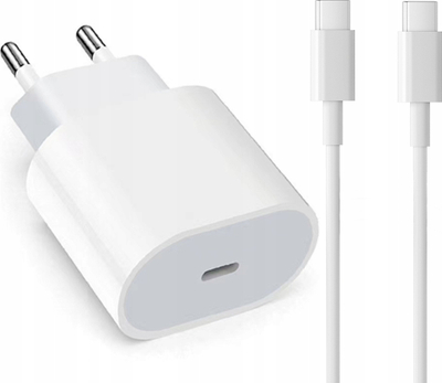 Karikues muri PD 20W me kabllo USB C 2m, i bardhë