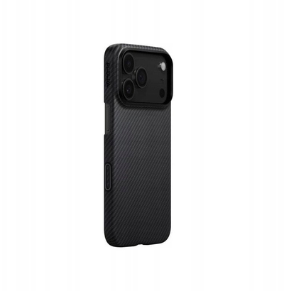 Mbulesë telefoni PITAKA Ultra Slim, për iPhone 17 Pro, aramid, e zezë gri