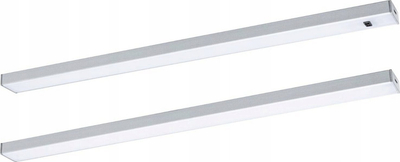 Ndriçues LED poshtë dollapit Paulmann Inline Set 2, me sensor lëvizje, dritë e ngrohtë, ngjyrë argjendtë