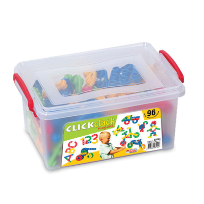 Set loje Click Clack, blloqe ndërtimi, shumëngjyrësh