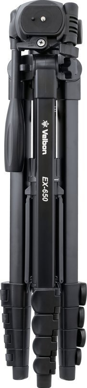 Tripod Velbon EX Series, metal, gjatësi deri 2 m, i zi