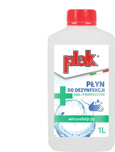 Alkool dezinfektues Plak Hand And Surface Disinfection Liquid, 1 litër