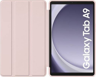 Mbrojtëse tableti Tech-Protect Smartcase, Galaxy Tab A9 8.7", me funksion sleep wake, mermer rozë vjollcë