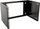 Kabinet rrjeti Lanview RAR210BL, rack 6U, për mur, i zi