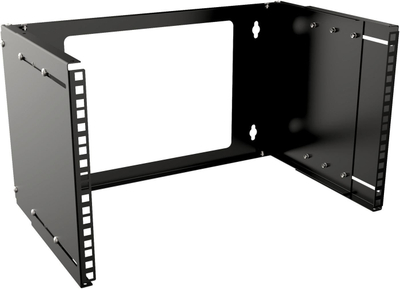 Kabinet rrjeti Lanview RAR210BL, rack 6U, për mur, i zi