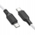 Kabllo karikimi Hoco X90 USB C në USB C, 60W 3A, 1m, e bardhë
