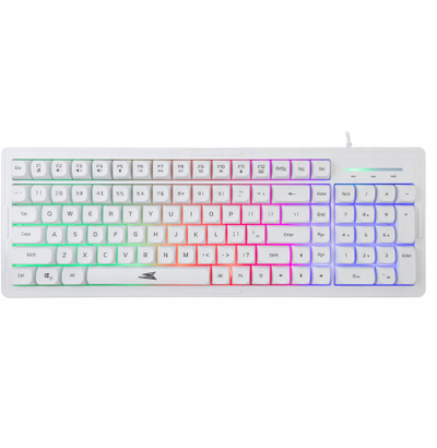 Set gaming Baracuda ORCA, tastierë US, maus gaming, i bardhë