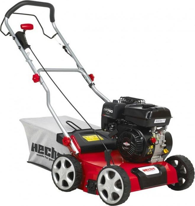 Vertikulator me benzinë Hecht 5676, motor Briggs &amp; Stratton 163cc, 2‑në‑1, i kuq