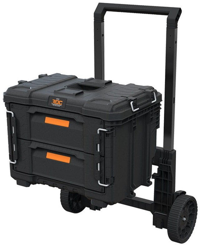 Karrocë veglash Keter ROC Pro Gear 2.0, me dorezë teleskopike, 65×22.3×78.9 cm, shumëngjyrëshe