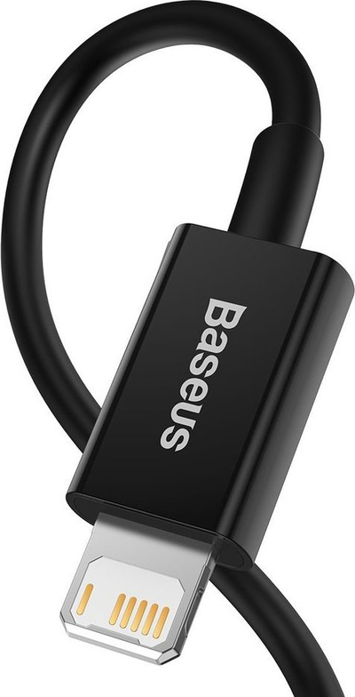 Kabllo USB Baseus BSU2659BLK, USB A me Lightning, 2 m, e zezë