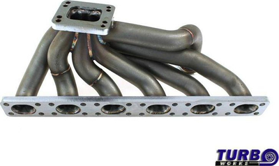 Kolektor shkarkimi TurboWorks BMW E34 M50 EXTREME, për turbinë T3 T4, inoks
