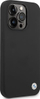 Футрола за телефон BMW Metal Logo за iPhone 15 Pro, силиконска, со метално лого, црна