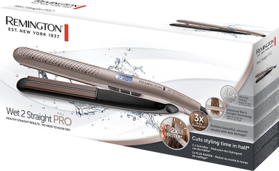 Pres flokësh Remington Wet 2 Straight Pro S7970, pllaka qeramike, për flokë të lagur edhe të thatë