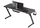 Tavolinë gaming Huzaro Hero 4.8 RGB, 160cm, LED RGB, e zezë