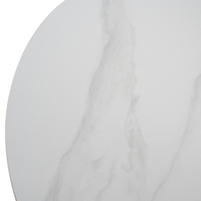 Tavolinë e rrumbullakët SARI, MDF + finier arre, Ø140×75 cm (HM9310.02), bardhë