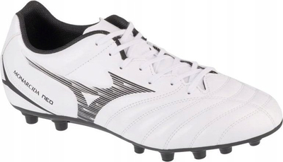 Këpucë futbolli Mizuno Monarcida Neo III Select AG, për burra, për bar natyral, të bardha